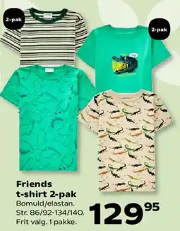 Kvickly Friends t-shirt 2-pak tilbud