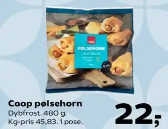 Kvickly Coop pølsehorn tilbud