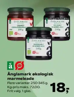 Kvickly Änglamark økologisk marmelade tilbud