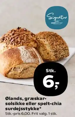 Kvickly Ølands / græskar-solsikke / spelt-chia surdejsstykke tilbud