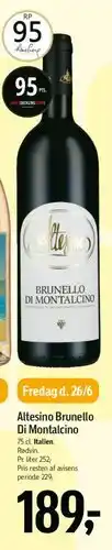 Føtex Altesino Brunello di Montalcino tilbud