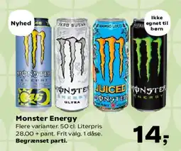 Kvickly Monster Energy tilbud