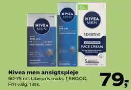 Kvickly Nivea men ansigtspleje tilbud