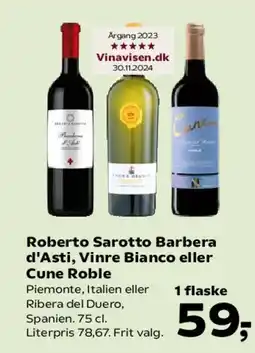 Kvickly Roberto Sarotto Barbera d'Asti tilbud