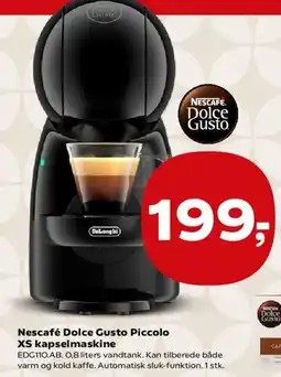 Kvickly Nescafé Dolce Gusto Piccolo XS kapselmaskine tilbud