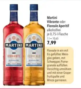 Martini Vibrante oder Floreale Aperitif