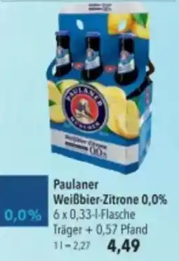 Citti Paulaner Weißbier-Zitrone 0,0% tilbud