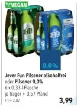 Citti Jever Fun Pilsener alkoholfrei oder Pilsener 0,0% tilbud