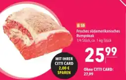 Citti Frisches südamerikanisches Rumpsteak tilbud