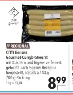 Citti CITTI Genuss Gourmet-Currybratwurst tilbud