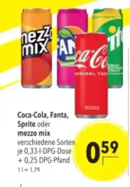 Citti Coca-cola, fanta, sprite oder mezzo mix tilbud