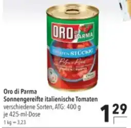 Citti ORO DI PARMA Sonnengereifte italienische tomaten tilbud