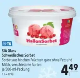 Citti SIA GLASS Schwedisches sorbet tilbud