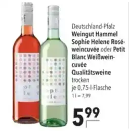 Citti Weingut hammel sophie helene rosé- weincuvée oder petit blanc weißwein- cuvée qualitätsweine tilbud