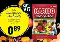 Citti HARIBO Fruchtgummi oder lakritz tilbud