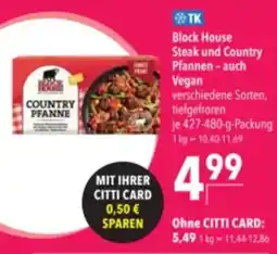 Citti BLOCK HOUSE Steak und country pfannen - auch vegan tilbud