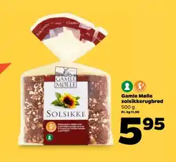 Netto GAMLE MØLLE Solsikkerugbrød tilbud