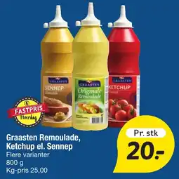 Fakta Tyskland Graasten Remoulade, Ketchup el. Sennep tilbud