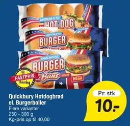 Fakta Tyskland Quickbury Hotdogbrød el. Burgerboller tilbud