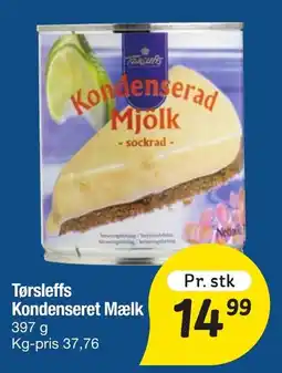 Fakta Tyskland Tørsleffs Konenserad Mjölk tilbud
