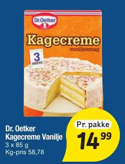 Fakta Tyskland Dr. Oetker Kagecreme Vanilje tilbud