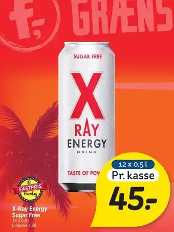 Fakta Tyskland X-Ray Energy Sugar Free tilbud