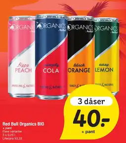 Fakta Tyskland Red Bull Organics BIO tilbud
