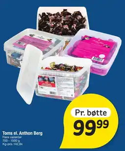 Fakta Tyskland Toms el. Anthon Berg tilbud