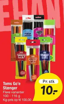 Fakta Tyskland Toms Go'e Stænger tilbud
