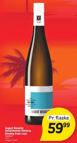 Fakta Tyskland August Kesseler Geisenheimer Kilzberg Riesling Erste Lage tilbud