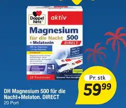 Fakta Tyskland DH Magnesium 500 für die Nacht+Melaton. DIRECT tilbud