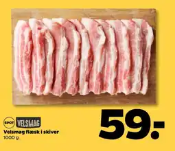 Netto Velsmag flæsk i skiver tilbud