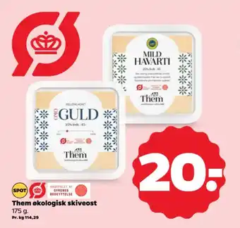 Netto Them økologisk skiveost tilbud