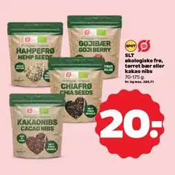Netto SLT Økologiske frø, tørret bær eller kakao nibs tilbud
