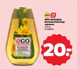 Netto ØGO Økologisk blomsterhonning squeeze tilbud