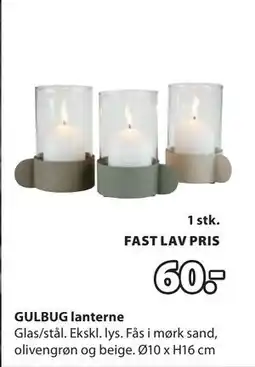 JYSK GULBUG lanterne tilbud