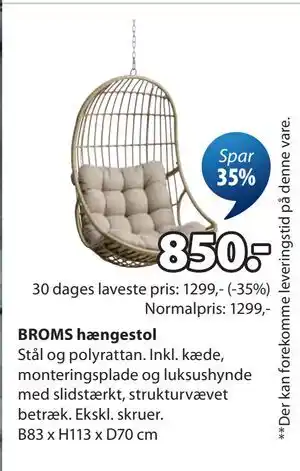 BROMS hængestol