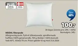 JYSK HEIDAL fiberpude tilbud