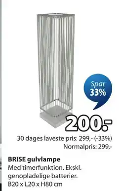 JYSK BRISE gulvlampe tilbud