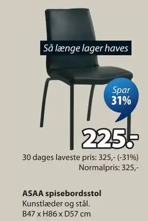 ASAA spisebordsstol