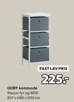 JYSK ODBY kommode tilbud