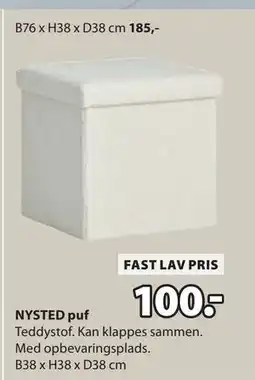 JYSK NYSTED puf tilbud