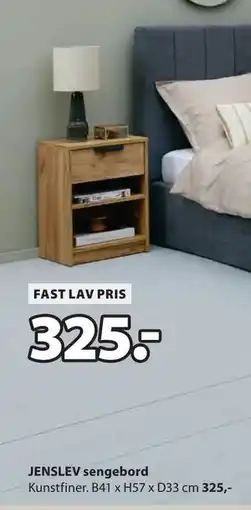 JYSK JENSLEV sengebord tilbud