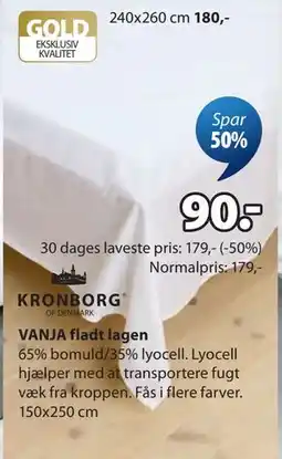 JYSK VANJA fladt lagen tilbud