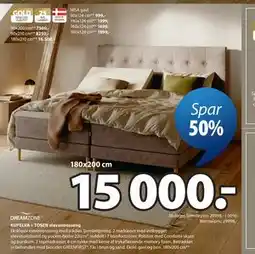 JYSK KUPELVA + TOSEN elevationsseng tilbud