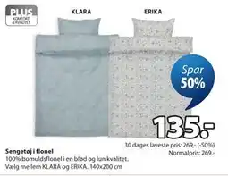 JYSK Sengetøj i flonel tilbud