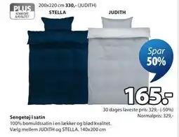 JYSK Sengetøj i satin tilbud