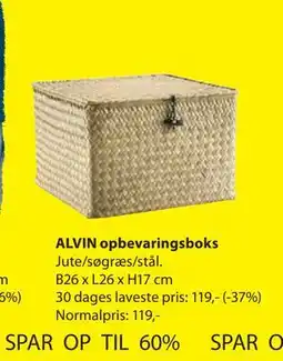 JYSK ALVIN opbevaringsboks tilbud