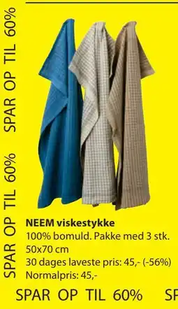 JYSK NEEM viskestykke tilbud