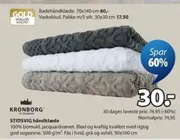 JYSK STIDSVIG håndklæde tilbud